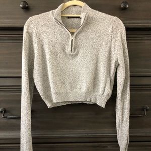 Brandy Melville Cropped Half Zip